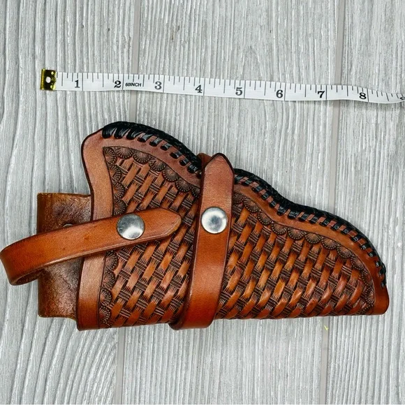 Rohn stearns custom tooled leather holster clip quick release tactical accessory